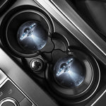 Dark Night UFO Print Car Coasters