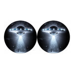 Dark Night UFO Print Car Coasters
