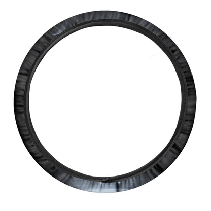 Dark Night UFO Print Car Steering Wheel Cover