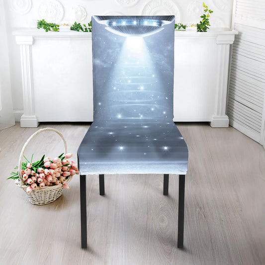 Dark Night UFO Print Dining Chair Slipcover