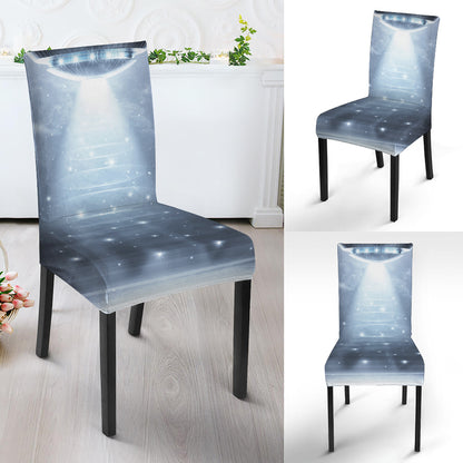 Dark Night UFO Print Dining Chair Slipcover