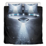 Dark Night UFO Print Duvet Cover Bedding Set