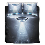 Dark Night UFO Print Duvet Cover Bedding Set