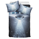 Dark Night UFO Print Duvet Cover Bedding Set