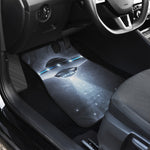 Dark Night UFO Print Front and Back Car Floor Mats