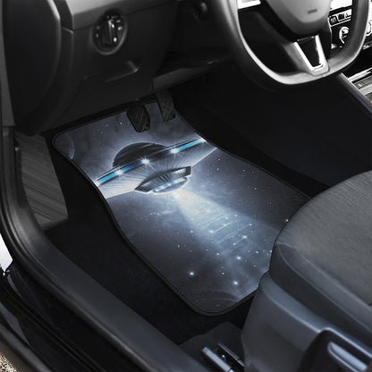 Dark Night UFO Print Front Car Floor Mats