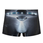 Dark Night UFO Print Men's Boxer Briefs