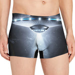 Dark Night UFO Print Men's Boxer Briefs