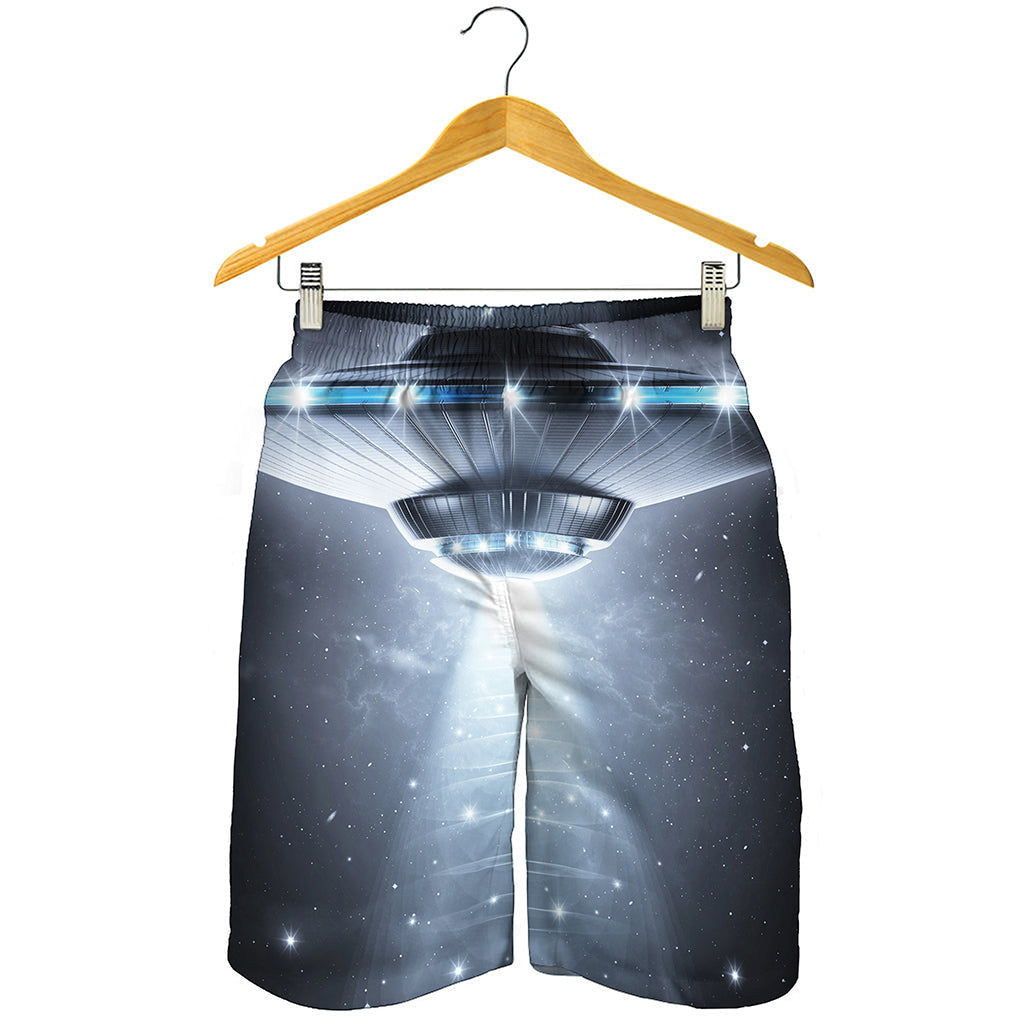 Dark Night UFO Print Men's Shorts
