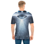 Dark Night UFO Print Men's T-Shirt