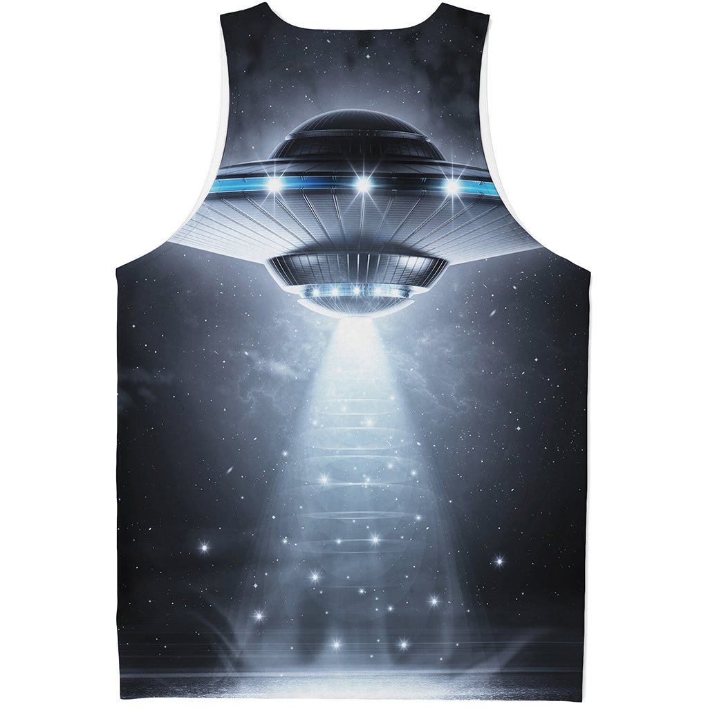 Dark Night UFO Print Men's Tank Top