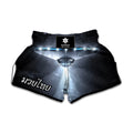 Dark Night UFO Print Muay Thai Boxing Shorts