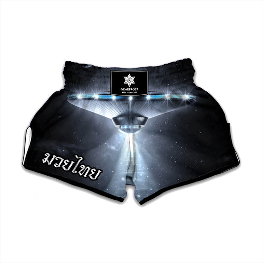 Dark Night UFO Print Muay Thai Boxing Shorts