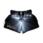 Dark Night UFO Print Muay Thai Boxing Shorts