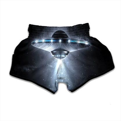 Dark Night UFO Print Muay Thai Boxing Shorts