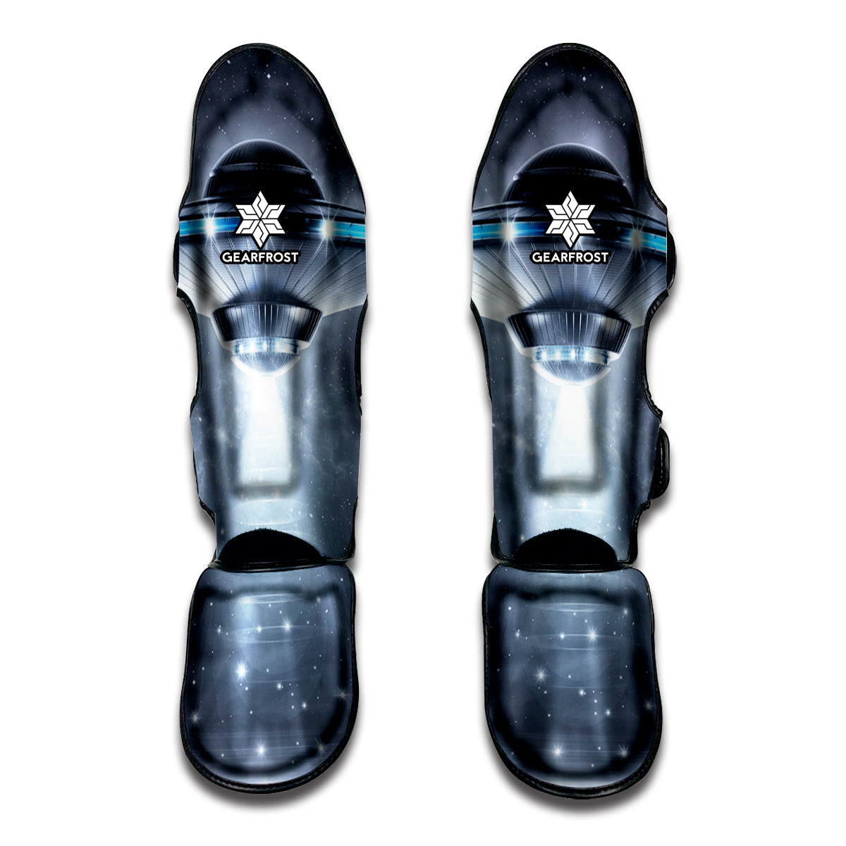 Dark Night UFO Print Muay Thai Shin Guard