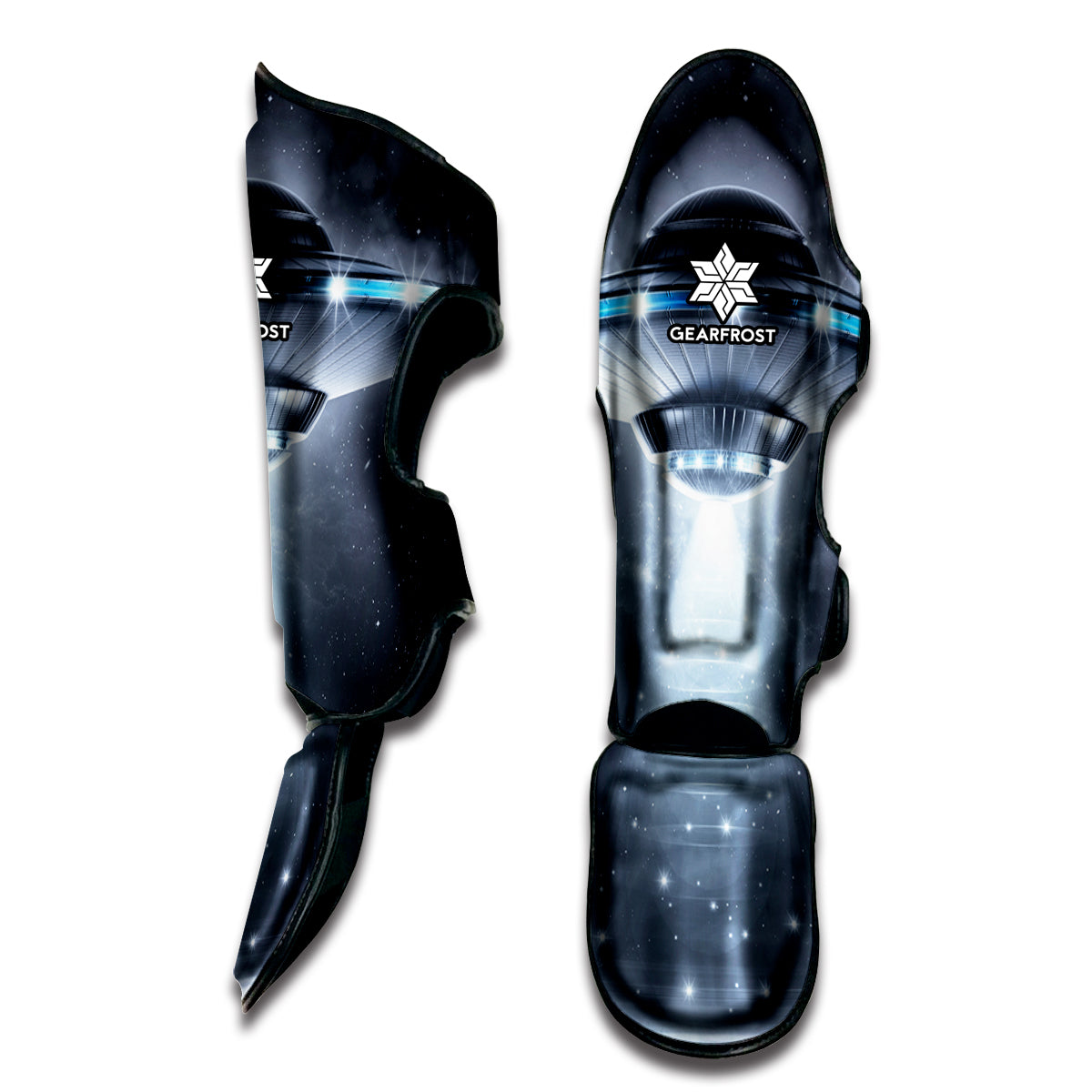 Dark Night UFO Print Muay Thai Shin Guard