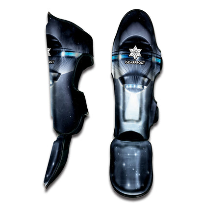 Dark Night UFO Print Muay Thai Shin Guard
