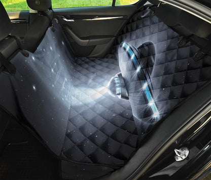 Dark Night UFO Print Pet Car Back Seat Cover