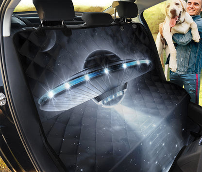 Dark Night UFO Print Pet Car Back Seat Cover