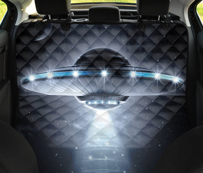 Dark Night UFO Print Pet Car Back Seat Cover