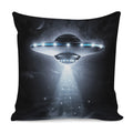 Dark Night UFO Print Pillow Cover