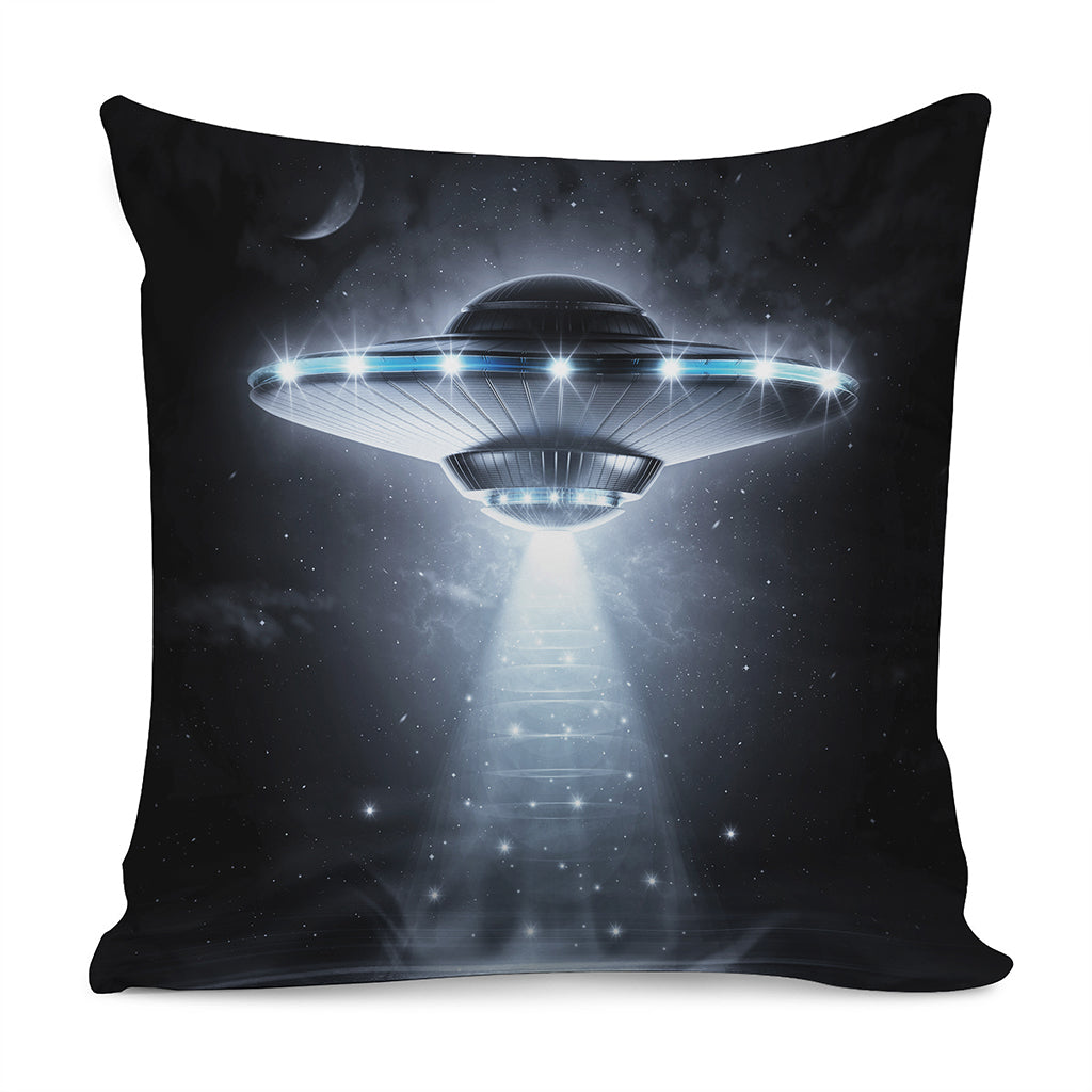 Dark Night UFO Print Pillow Cover