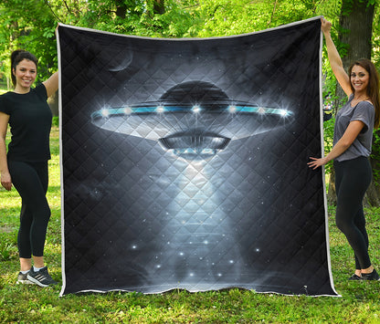 Dark Night UFO Print Quilt