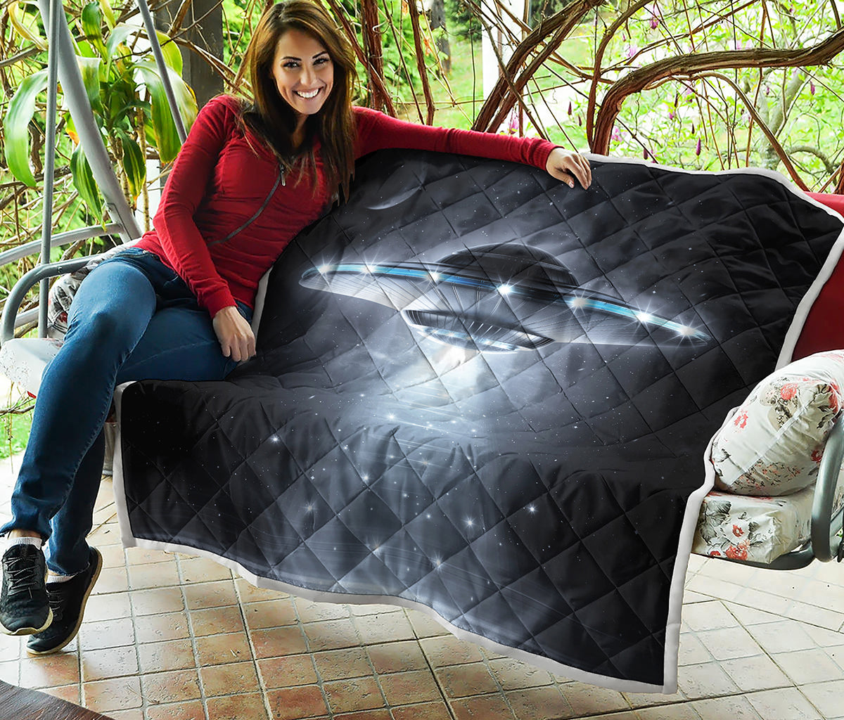 Dark Night UFO Print Quilt