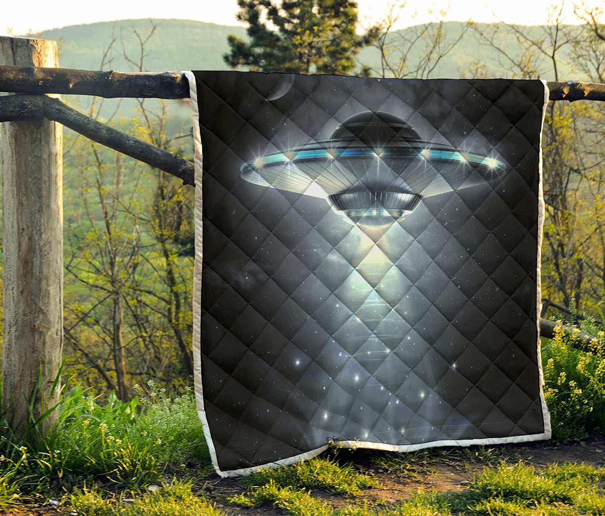 Dark Night UFO Print Quilt