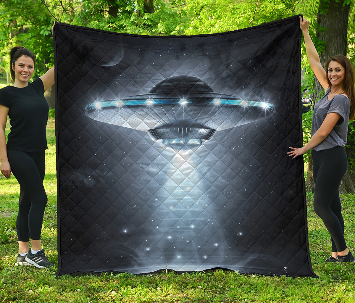 Dark Night UFO Print Quilt
