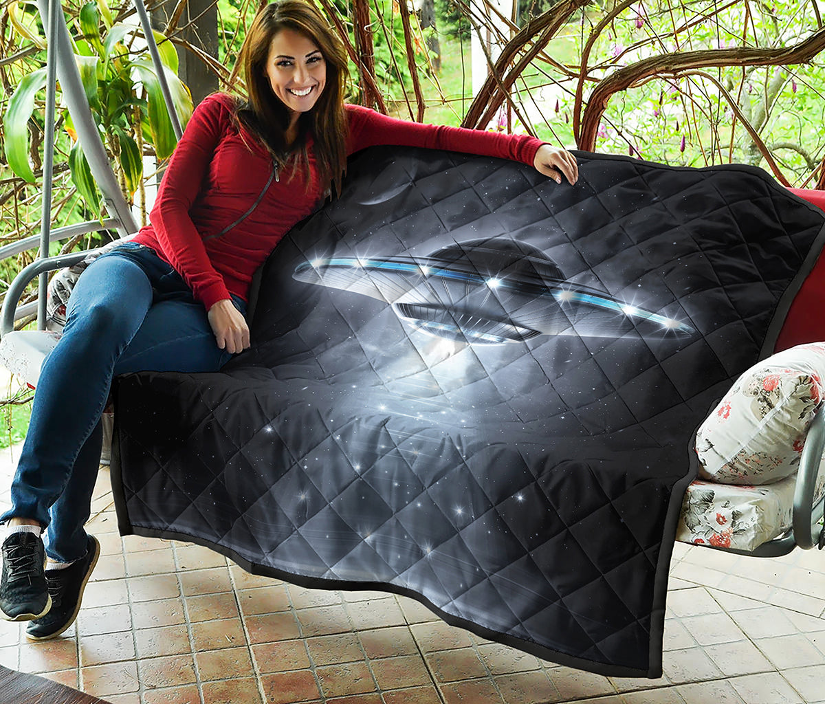 Dark Night UFO Print Quilt