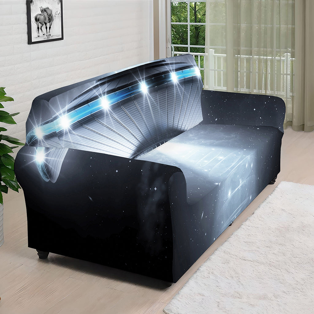 Dark Night UFO Print Sofa Cover