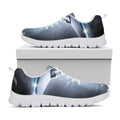 Dark Night UFO Print White Running Shoes
