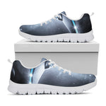 Dark Night UFO Print White Sneakers
