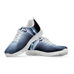 Dark Night UFO Print White Sneakers