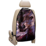 Dark Pink Horse Painting Print Car Seat Organizers