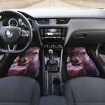 Dark Pink Horse Painting Print Front Car Floor Mats