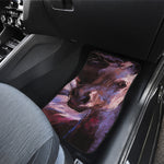Dark Pink Horse Painting Print Front Car Floor Mats