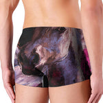 Dark Pink Horse Painting Print Men's Boxer Briefs