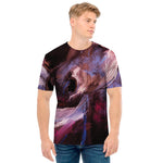Dark Pink Horse Painting Print Men's T-Shirt