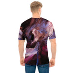 Dark Pink Horse Painting Print Men's T-Shirt