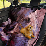 Dark Pink Horse Painting Print Pet Car Back Seat Cover