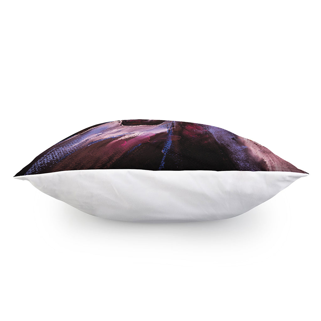 Dark Pink Horse Painting Print Pillow Cover