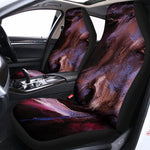 Dark Pink Horse Painting Print Universal Fit Car Seat Covers