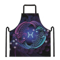 Dark Pisces Zodiac Sign Print Apron