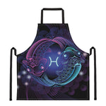 Dark Pisces Zodiac Sign Print Apron