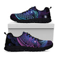 Dark Pisces Zodiac Sign Print Black Running Shoes
