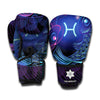 Dark Pisces Zodiac Sign Print Boxing Gloves