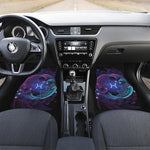 Dark Pisces Zodiac Sign Print Front and Back Car Floor Mats